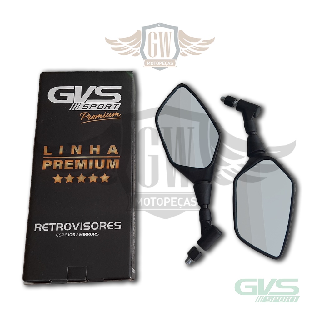 Retrovisor Gvs Xre 300 Giro 360 Honda Lente Convexa em Oferta na Shopee