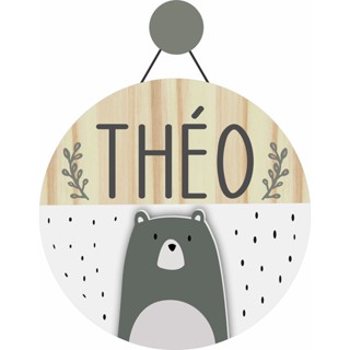 Enfeite Porta Maternidade Urso Escandinavo, Ursinho - Nome personalizado - Decoração para quarto! em Oferta na Shopee