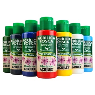 Tinta Acrilica Fosca Acrilex Kit com 12 Unidades Nature Colors 60ml  Impressão 3D Escolha as Cores em Oferta na Shopee