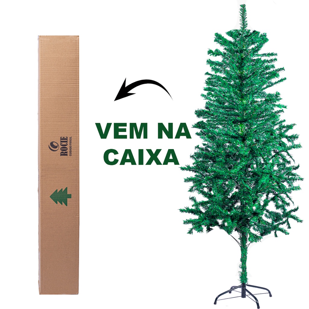 Árvore De Natal Pinheiro 180 Cm Grande 320 Galhos Verde Luxo Decoração |  Shopee Brasil