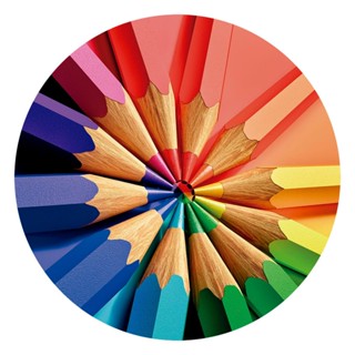 Puzzle 600 peças Circular Lápis de Cor