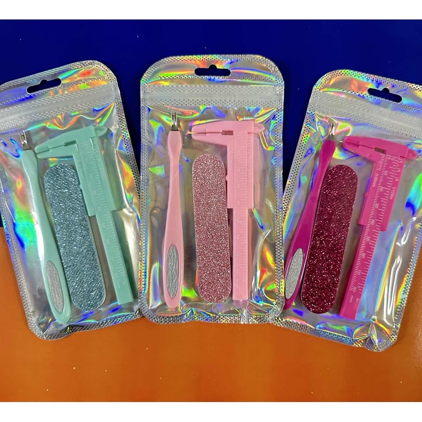 Mini Kit Manicure e Sobrancelha Portátil - 3 Peças PRONTA ENTREGA !