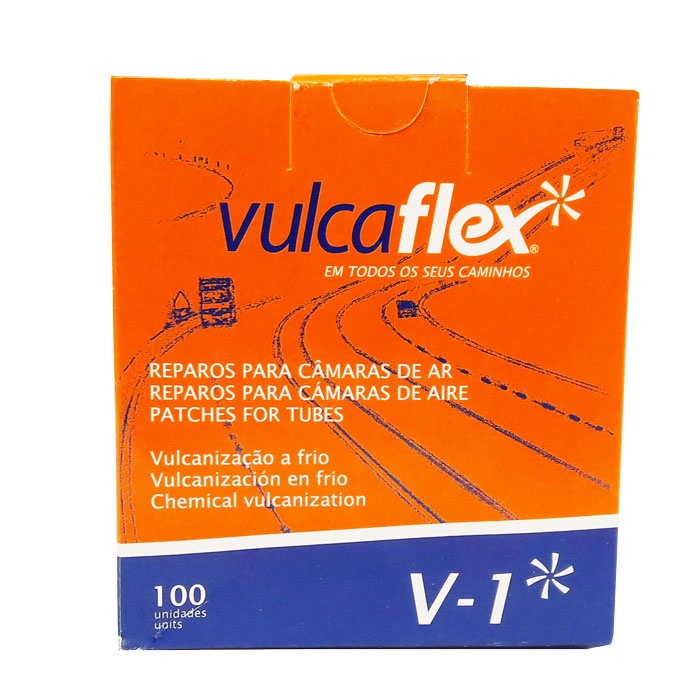 Remendo A Frio V-1 040Mm Caixa Com 100 Pecas - V-1 - Vulcaflex