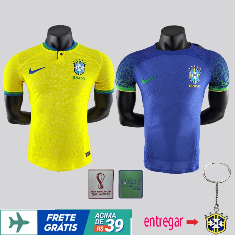 2022 Versão Jogador Brasil World Cup jersey De Qualidade Masculina