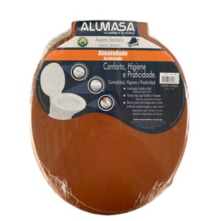 Tampa Vaso Assento Sanitário Almofadado Caramelo Alumasa 2483