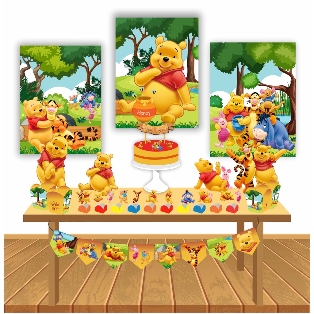 Kit Festa - Minha Festinha - Ursinho Pooh