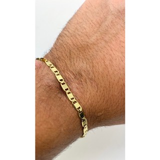 Pulseira Piastrine 5mm Folheado A Ouro 18k