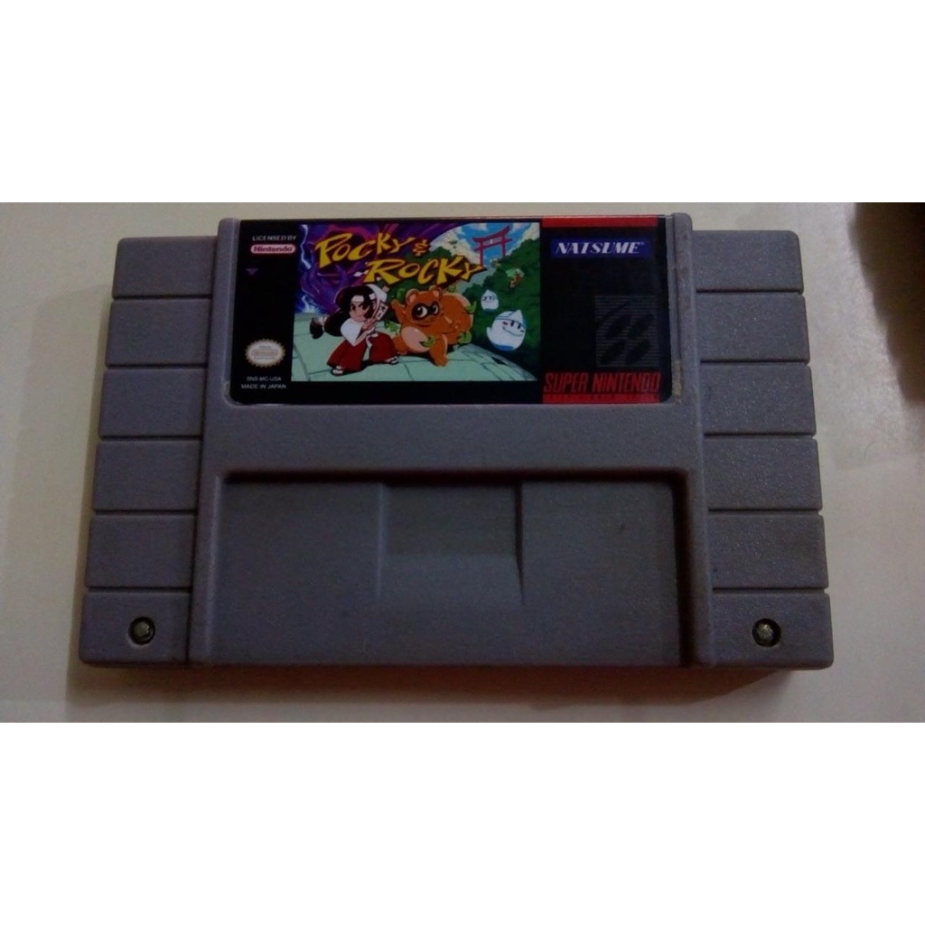Fita Pocky E Rocky Jogo Snes Cartucho Super Nintendo Repro