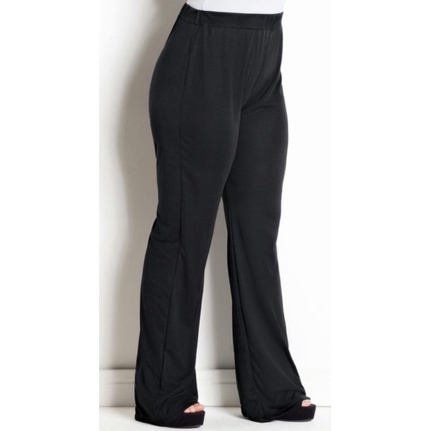 LEGGING FLARE PLUS SIZE EM SUPEX (BOCA DE SINO, BAILARINA) CINTURA ALTA em Oferta na Shopee