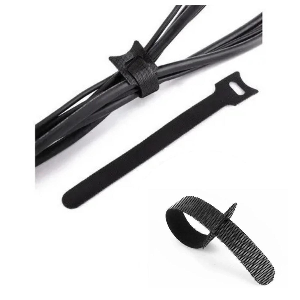 50x Presilha 15cm Fita Abraçadeira Cabos Chicote Fios