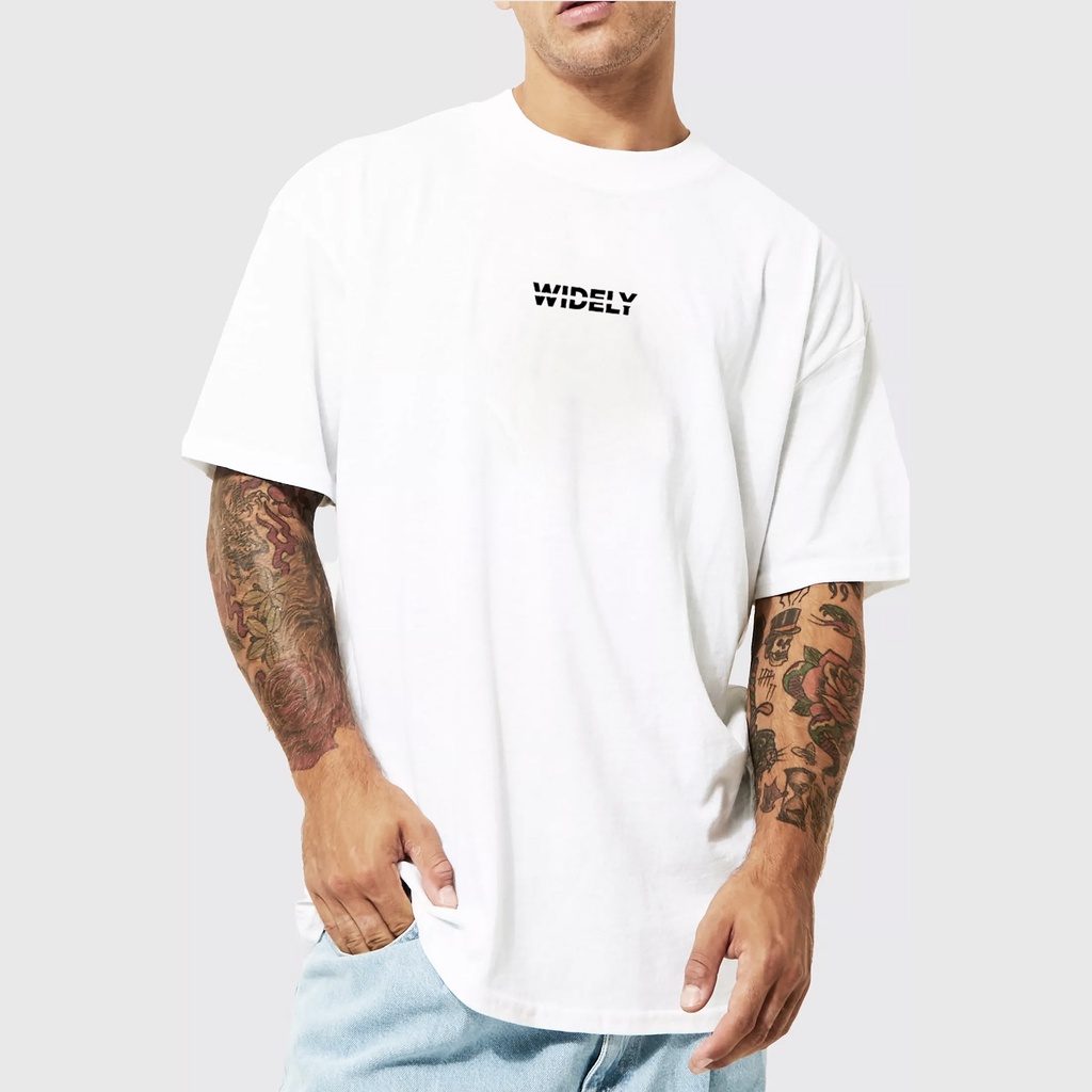 Camiseta Widely Company Oversized Streetwear Skate Rap Camisa Cut
