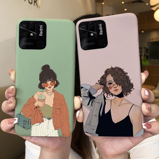 Caixa De Telefone Para Xiaomi Redmi 10C Nova Moda Doce Garotas Borboleta Coração De Abacate Padrão De Silicone TPU Soft Jelly Case Redmi10C 10 C