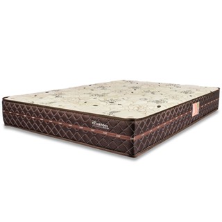 Colchão Queen Ortopédico Firme Espuma D33 Antialérgico Certificado Bege 158x198x24cm - BF Colchões
