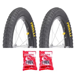Par Pneus Bicicleta Pirelli Top Cross Aro 20 X 1.75 + 2 Camaras