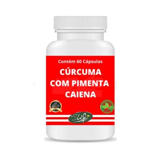 Cúrcuma com Pimenta Caiena 100% Natural 60 Cápsulas