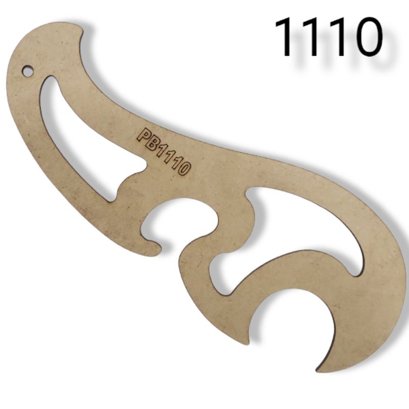 Régua Curva Francesa 1110 Mdf Patchwork Costura Modelista Promoção Dona Shô
