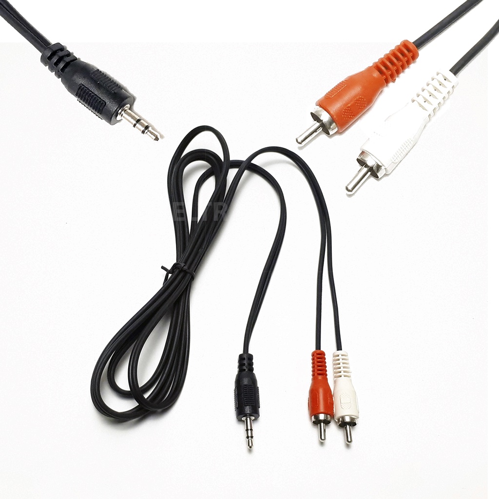 Cabo Auxiliar P2 Macho X Rca Macho Audio 1,8 metros Para Som / Tv / Home Theater
