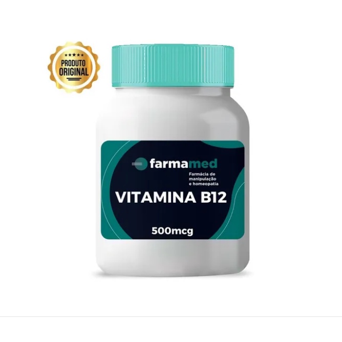 Vitamina B12 500mcg - 120 Cápsulas Sistema Imunológico | Shopee Brasil