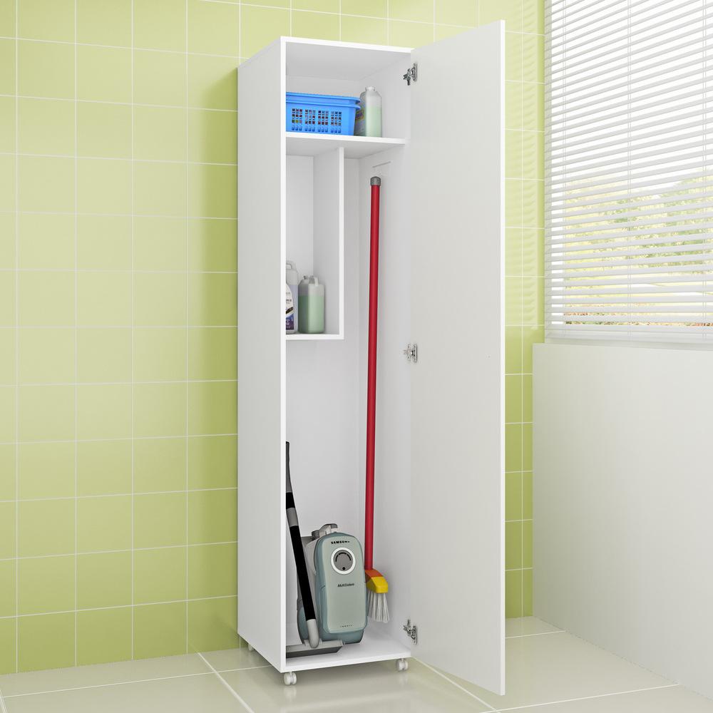 Detalhes do Armário Lavanderia Multiuso com 1 Porta Multimóveis CR30013 Branco