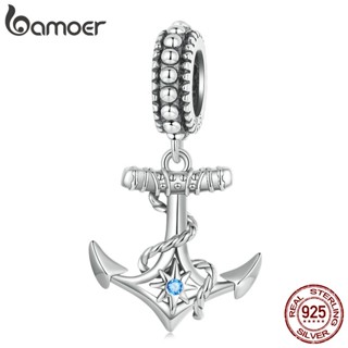 Bamoer Bead 925 Pingente De Prata Fofo Embarque De Âncora Para Jóias Faça Você Mesmo Acessórios