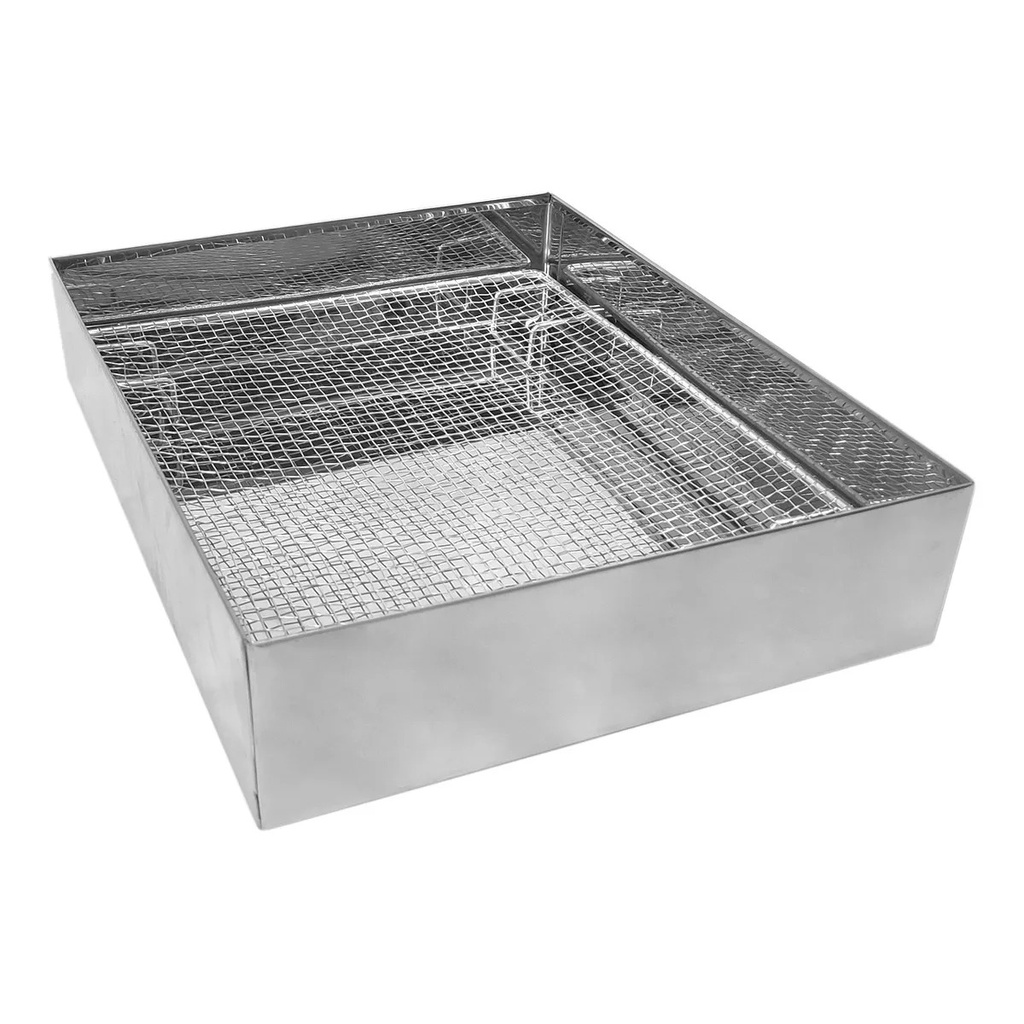 Escorredor De Óleo Para Frituras Pastel Batata 40 X 30 Em Inox Profissional em Oferta na Shopee