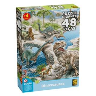 Puzzle Gigante 48 peças Dinossauros