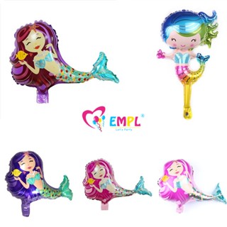 Mini Sereia Desenho Balão Princesa De Filme De Alumínio De 16 Polegadas Festa De Aniversário Infantil Direção Fofa