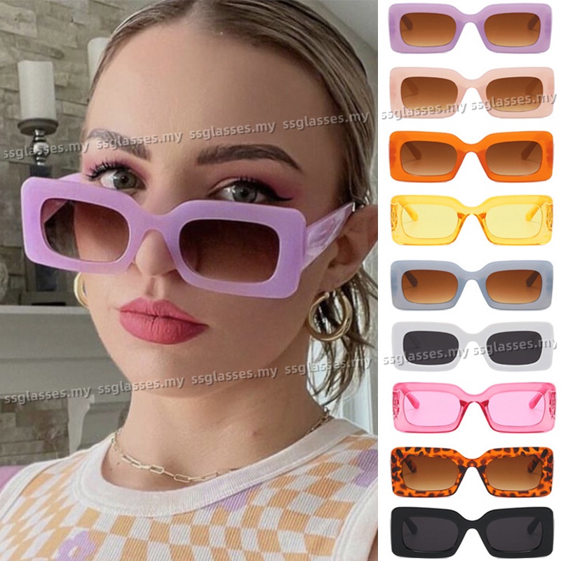 E Óculos De Sol De Armação Quadrada Para Mulheres em Oferta na Shopee