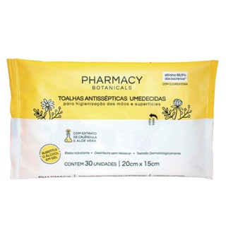 Pharmacy Botanicals Toalhas Antissépticas Umedecidas 30 Unid