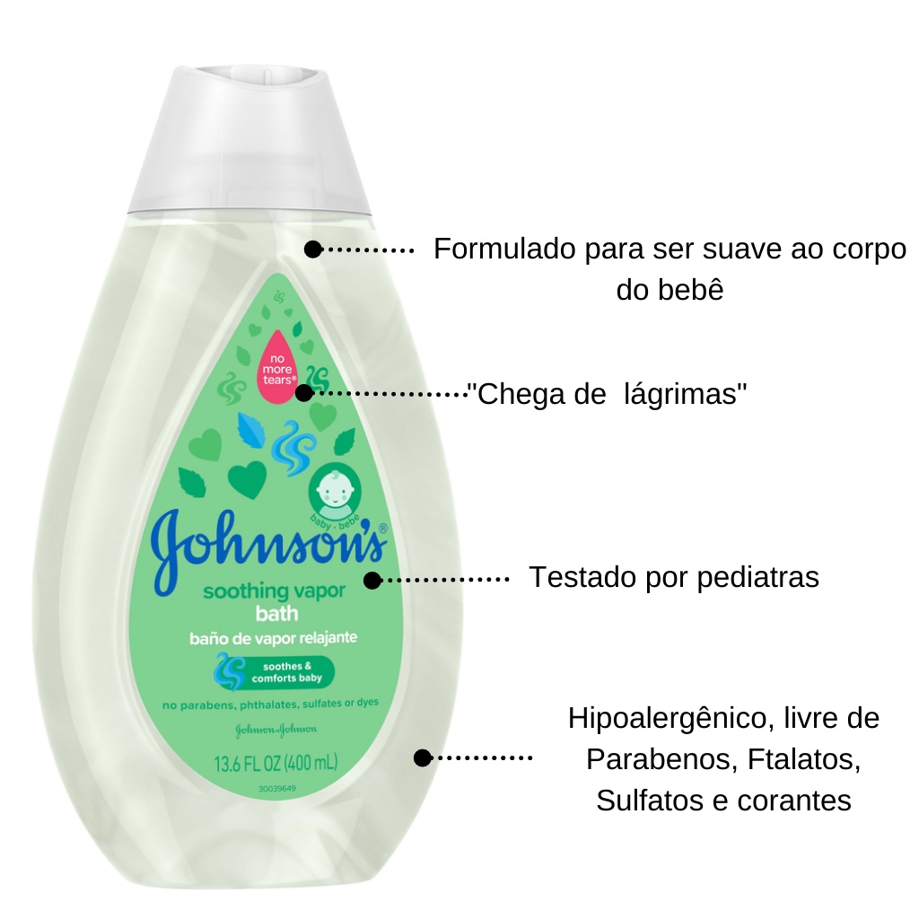Johnson's Baby Vapor Bath Vapor de Banho Importado Original 400ml