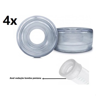 Kit 4 Anel Vedação Reposição Para Bomba Peniana Masculino - Sexy Fantasy