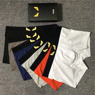 Cueca Boxer De Algodão Masculino Moda Roupa Íntima Respirável Confortável Calças Curtas