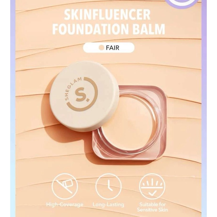 Base Shein Sheglam SKINFLUENCER FOUNDATION BALM / Pincel de Base