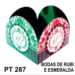 50 Formninhas Para Doce Festa Bodas De Rubi E Esmeralda Pt287 (Jango)