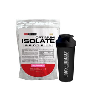 Kit Whey Optimum Isolate Protein 900g + Coqueteleira - Suplemento Essencial Para o Treino Render ao Máximo -Bodybuilders