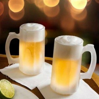 Kit 2 Canecas Zero Grau Chopp E Cerveja Em Vidro 350ml De Congelar em Oferta na Shopee