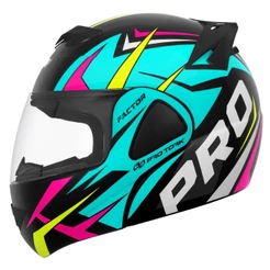 Capacete Escamoteável Pro Tork V-Pro Jet Factor Sem Óculos Interno