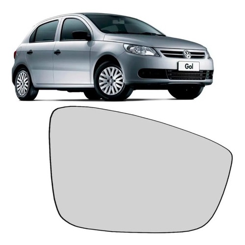 Lente Espelho Retrovisor Gol Saveiro Voyage G5 2009 2010 2011 2012 Lado Direito