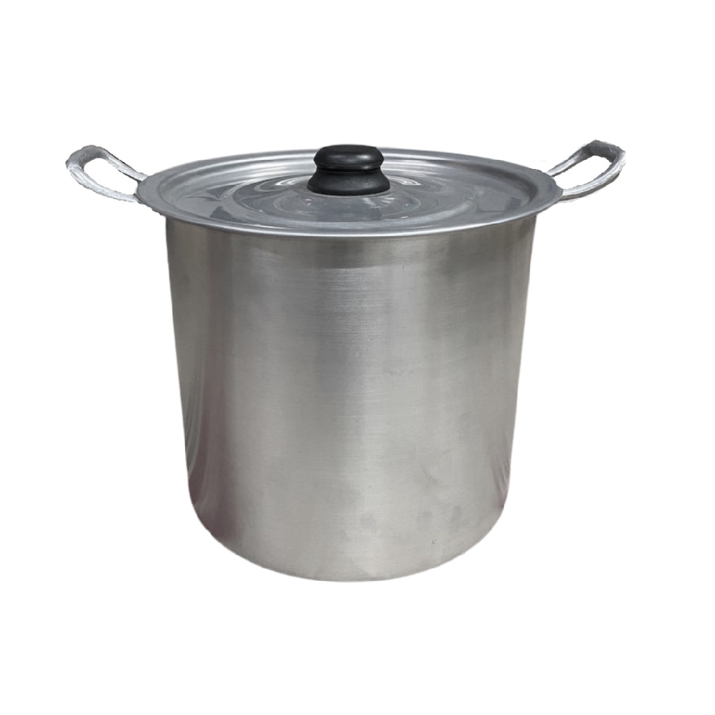 Caldeirão de Alumínio 26cm com Tampa 10L Linha Hotel Industrial Restaurante Escola Fogões a lenha e industriais Feijoada