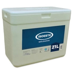 CAIXA ISOPOR 21 LITROS TERMICA GELO BEBIDAS MEDICAMENTOS ALIMENTOS ISOESTE ISOMASTER