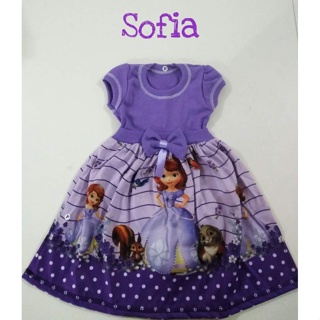 Vestido infantil menina aniversário festa Sofia presente em Oferta na Shopee