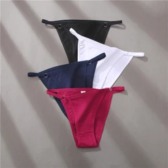 Sexy Roupa Interior Calcinha De Algodão Lingerie Feminina Cuecas Femininas Hoop Design Cintura Briefs Íntimo Biquíni Pan