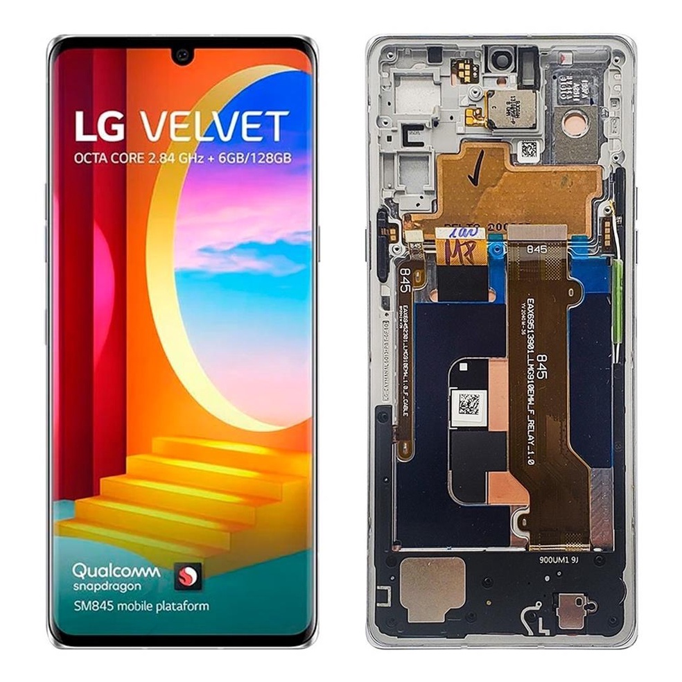 Tela Touch Display Velvet M900 Super Amoled Original C/ Aro