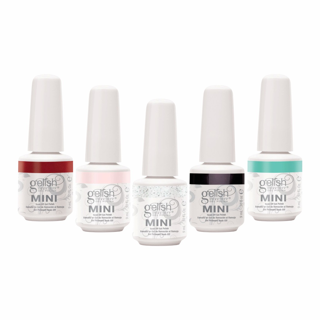 Kit 5 Unid Esmaltes em Gel Gelish 9ml Dura 15 Dias Sem Descascar Alto ...