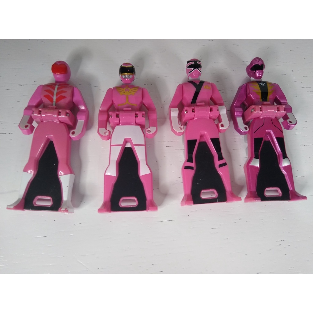 Ranger Key Power Ranger super Sentai rosa | Shopee Brasil