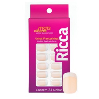 Unhas Postiças Ricca Francesinha Nude - 1339