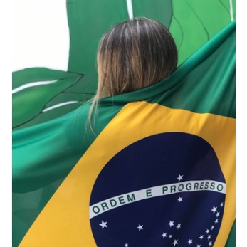 Bandeira do Brasil de Tecido Politica Rumo ao Hexa 2022 Proficional Para  Haste Promoção | Shopee Brasil