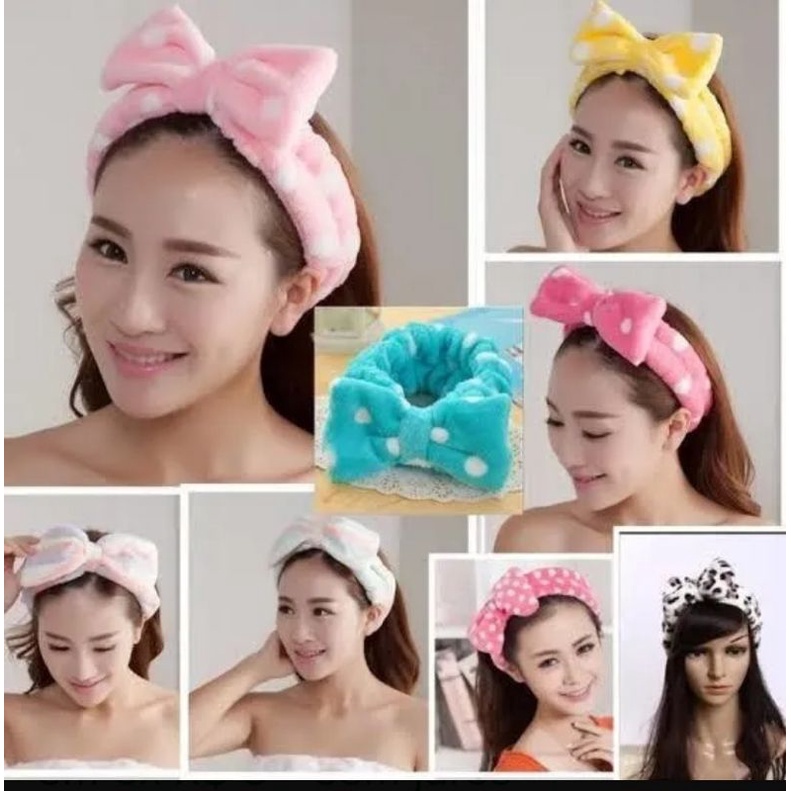 kit 2 Faixa de Cabelo Lacos Tiaras Arco De Maquiagem Para Cabelo e Skin Care / Coque Lacinho / Turbante Dia da Mulher