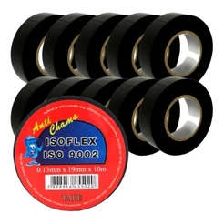 10 Fita Isolante Isoflex 19mm X 10m Anti Chama