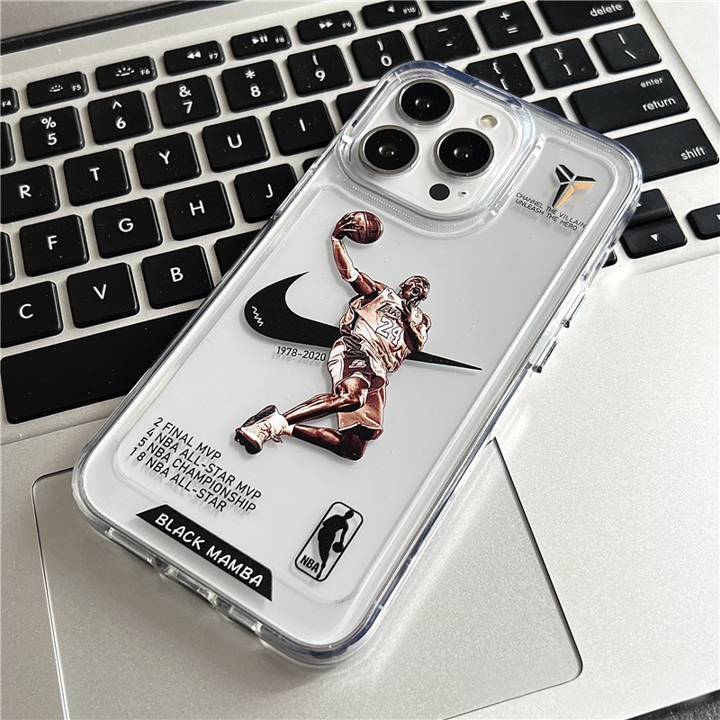 Capa De Celular Kobe Bryant IPhone 11 13 12 X XS Pro Max XR 12 13 Mini NBA Anti-Impacto Protetora De Borda Macia Transparente Queda